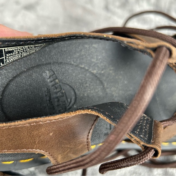 Dr. Martens Nartilla Brown Lace-Up Sandals Gladiator Platform Size 9 Women's - Picture 13 of 14